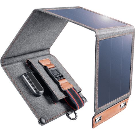 YMYNY 14 W tragbares Solarpanel – leicht, faltbar, mit USB-Anschluss (5 V/2,4 A) – perfekt für alle Outdoor-Aktivitäten (1/4)