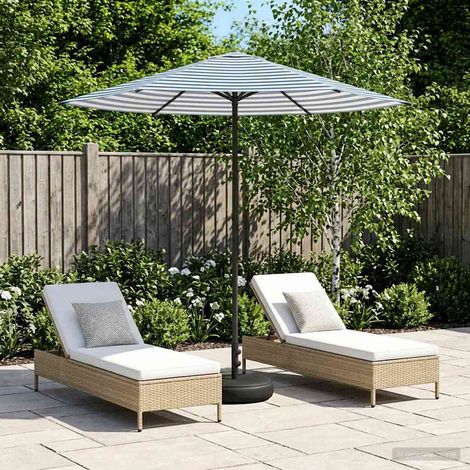 Paraguas de Jardín con Base 230 x 230 cm Poliéster Rectangular