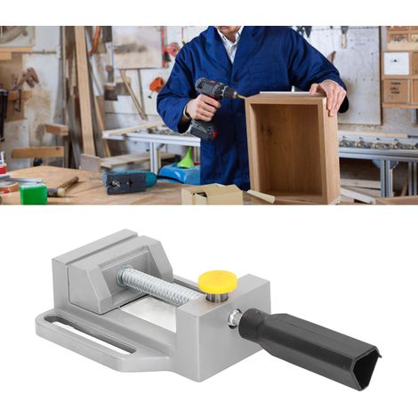 Étau à mâchoires plates en alliage d'aluminium, mini étau d'établi, mini étau, pince électrique multifonctionnelle, pince pour perceuse à colonne, étau en alliage d'aluminium (1/5)