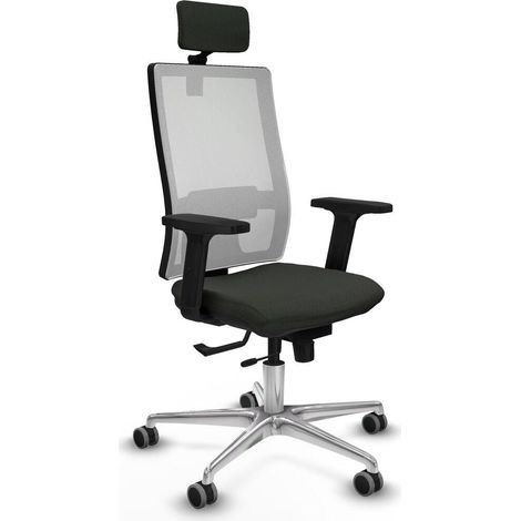 Piqueras y Crespo Hornas Chaise de bureau noir ergonomique (1/3)