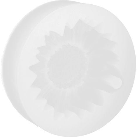 Sonnenblumen-Fondantformen, Blumen-Fondant-Backformen für Babyparty-Kuchen und Cupcakes, weiß, mit Löchern (1/5)