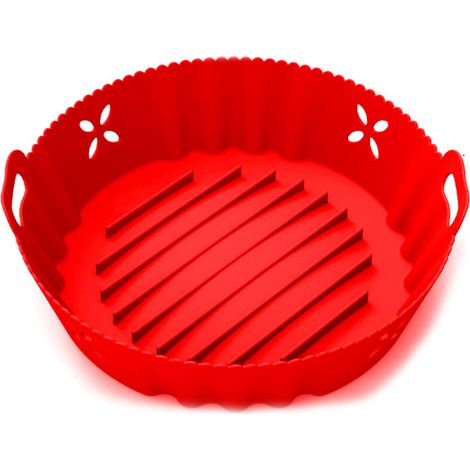 Silikonzubehör für Heißluftfritteusen, multifunktionale Silikonpfanne mit Beschichtung für Heißluftfritteusen (1/4)