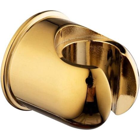 Support de siège de douche rond en alliage de zinc doré rustique (1/3)