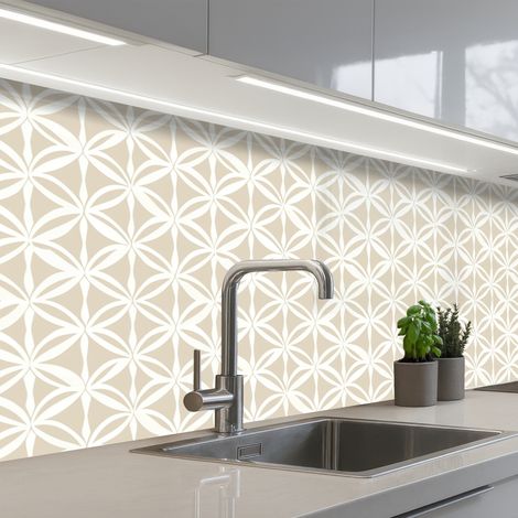 REVETEMENT MURAL DE CUISINE, CRÉDENCE DE CUISINE Motif - Moderne - Beige 250x60 cm (1/5)