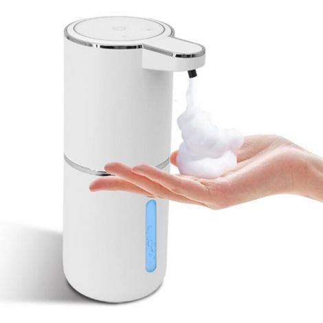 Smart soap dispenser with sensor, white foam model, 11.27 x 520 cm, wall-mounted with sensor. (1/5)