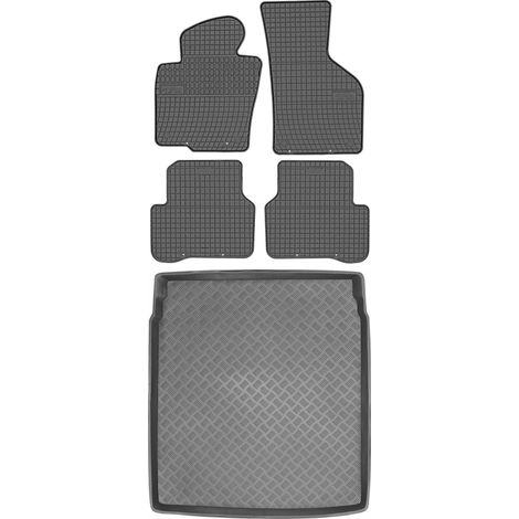 Set di tappetini in gomma per auto e tappetino per bagagliaio per Volkswagen Passat CC Fastback dal 2008 al 2012. (1/5)