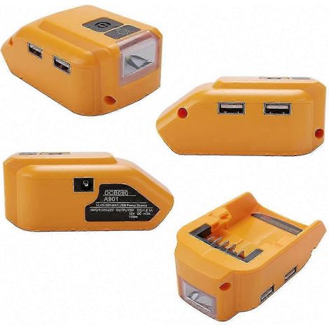 Adaptateur DCB090 pour batterie lithium 18V 20V Max, convertisseur d'alimentation DC, chargeur de source électrique (1/5)