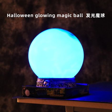 Boule Cristal Lumineuse - LED Changeantes Bleu Violet - Décoration Intérieure Pour Maison Bureau Café - 1 Pièce (1/5)
