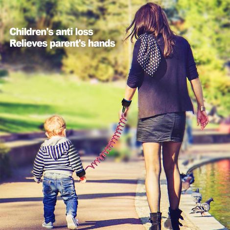 Laisse Pour Enfant - Laisse Anti-Égarement Avec Serrure À Clé Et Bracelet De Sécurité Pour Tout-Petits - 1 Pièce
