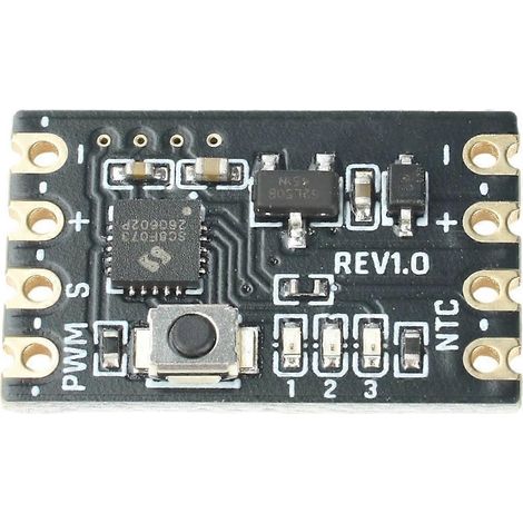 Contrôleur de vitesse PWM 5-15 V CC pour ventilateurrégulateur de vitessealimentation ultra-compacte et silencieusenoire. (1/5)