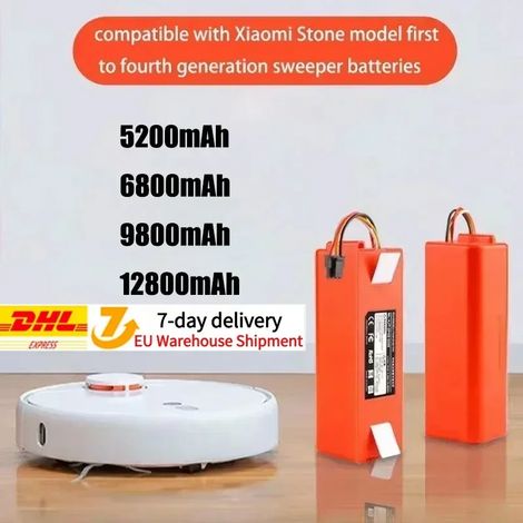 Aspirateur Robot Batterie, Capacité 12800mAh, Large Compatibilité, 1PCS 12800mAh (1/5)