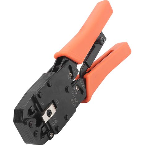 Pince à sertir et dénuder manuelle pour câbles, outil électrique professionnel orange