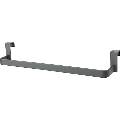 Kibath Toallero sin taladros de 29 cm acabado antracita mate fabricado en acero inoxidable