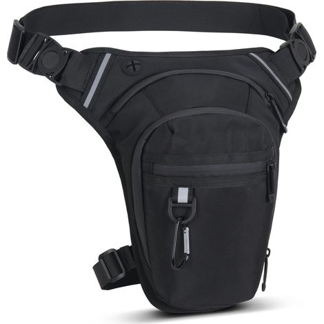 Sacoche de Jambe Moto, Étanche pour Cuisse, Tactique, Homme Femme, pour Course, Randonnée, Cyclisme, Pêche (1/5)