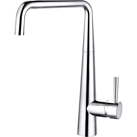 Balterley Contemporary Pull Out Single Lever Kitchen Mixer Tap with Square Swivel Spout & Chrome Finish