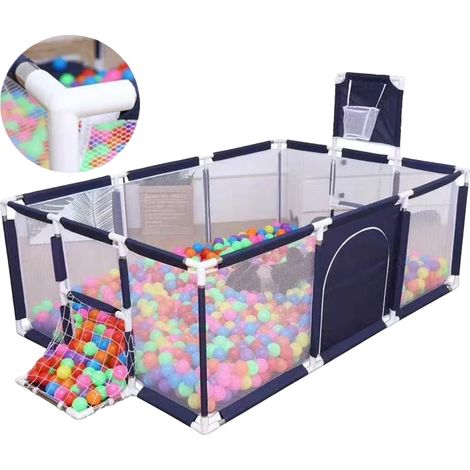 Parc, 180 x 123 x 62 cm, tissu Oxford + tubes en acier, Pliable, Portable, Pour les enfants de 0 à 6 ans (1/5)