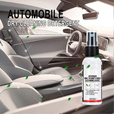 Trockenreinigungs-Desinfektionsmittel, Fleckenentferner-Spray, Multifunktionales Auto-Innenleder-C (1/5)