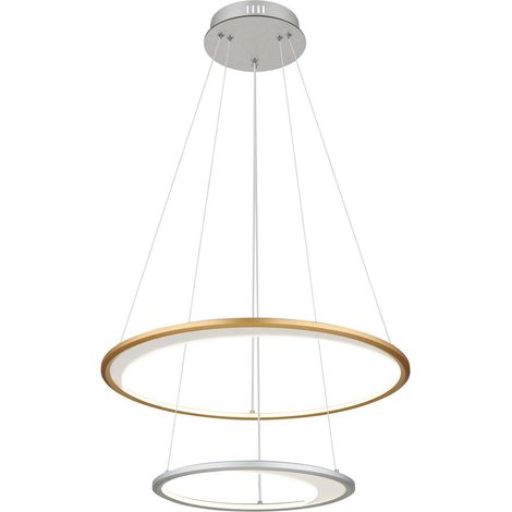 Globo - lámpara colgante - UMBRA - plateado - aluminio - Ø 62cm - (1/5)