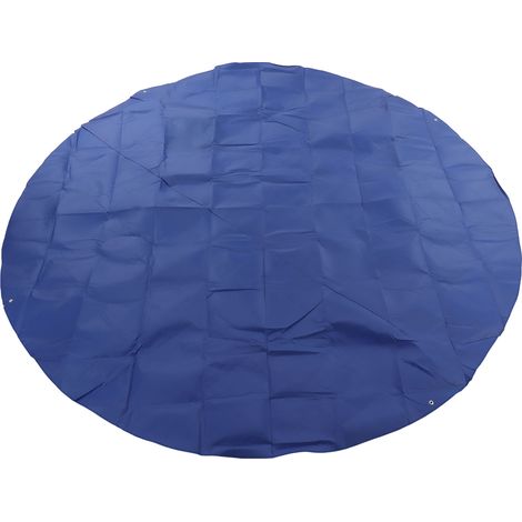 Couverture de piscine ronde gonflable n° 4, imperméable, anti-poussière et isolante thermique, pour piscine extérieure (4,5 x 4,5 m). (1/5)