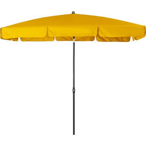 Doppler Mittelstockschirm "Sunline Waterproof Neo" 225 x 120 cm, gelb, Bezug aus 100% Polyester, Gestell aus Stahl, Gewicht 3,7 kg (1/5)