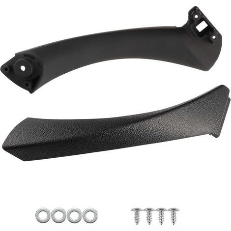 Lntyq Poignée de porte droite intérieure pour B-MW Série 3 E90 E91 2004-2012 51419150336 51417230850 Noir (1/5)