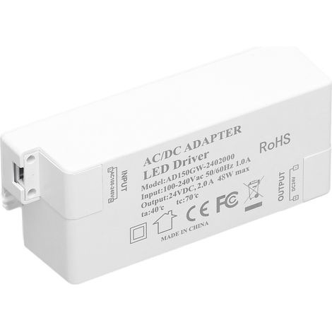 Transformateur LED Léger et Portable avec Protection Thermique et Isolation Sécuritaire