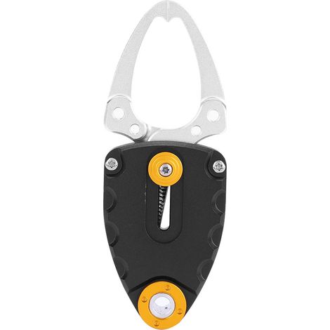 Lot métallique mini pince à lèvres de poisson, outil de préhension pour pêche, accessoire noir (1/5)