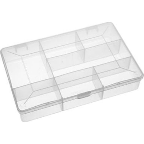 Boîte de Rangement "Compartimenté" 27cm Transparent (1/2)