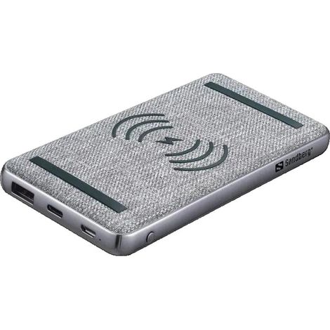 Batería externa Sandberg 10000 PD20W+Inalámbrica