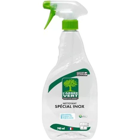 Nettoyant spécial inox professionnel l'arbre vert 740ml (1/2)