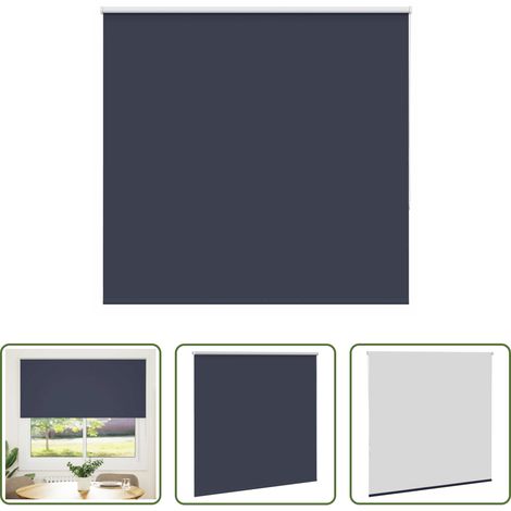 vidaXL Lichtschutz - Verdunkelungsrollo Marineblau 145x130 cm Stoffbreite 141,6 cm (1/5)