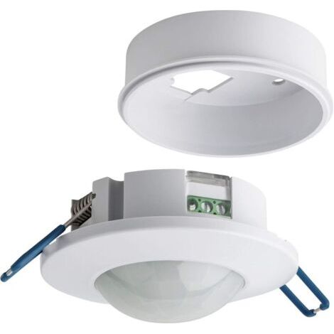 LAN Détecteur de Mouvement Intérieur, Montage Encastré et en Saillie au Plafond, programmable, Capteur Infrarouge, 8m / 360°, LED adapté, Max 1200W/ 600W (1/4)