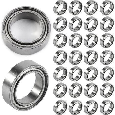 30 Roulements à Billes Minces 6700ZZ 10x15x4mm - Roulements Blindés Double Étanches Faible Bruit Petits Roulements (1/5)