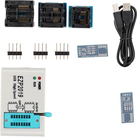 Programmateur USB SPI Haute Vitesse EZP2019, Compatible Séries 24/25/26/93 avec 3 Supports Testés (1/5)