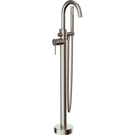 Griferia Bañera Exenta Round Monomando Nickel - GME (1/3)