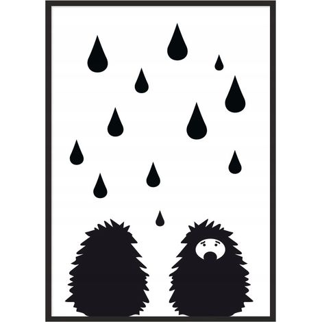 Bildposter im Rahmen A4 cm Igel PD162 (1/5)