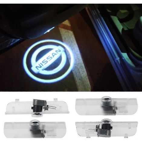 4er-Set Autotürleuchten Logo-Projektoren Willkommenslichter Kompatibel mit Zubehör für Nissan Altim-FCY