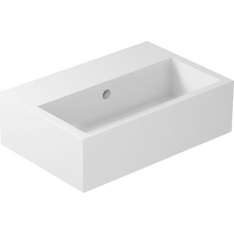 Lavabo Plus Design sospeso/appoggio cm. 60x40 rettangolare bianco (1/2)