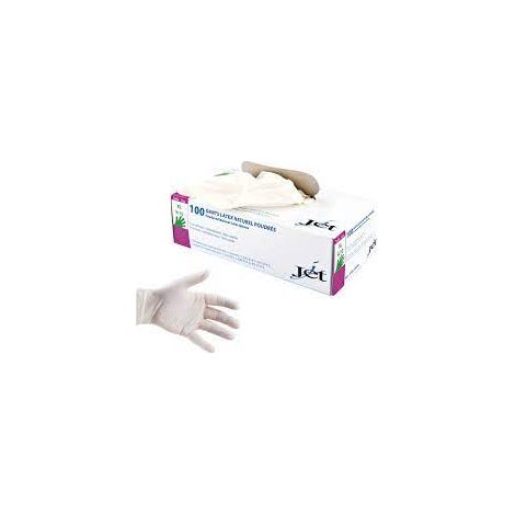 Latex-Handschuhe Einmalgebrauch, mit Puder, Packung mit 100 - Mp Hygiene