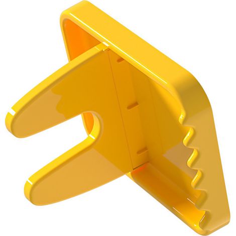Faltbarer Topflappen, Löffelhalter aus Kunststoff, Küchenorganizer für Gabeln und Pfannenwender, Ablage für Topfdeckel und Küchenutensilien, Gelb (1/5)