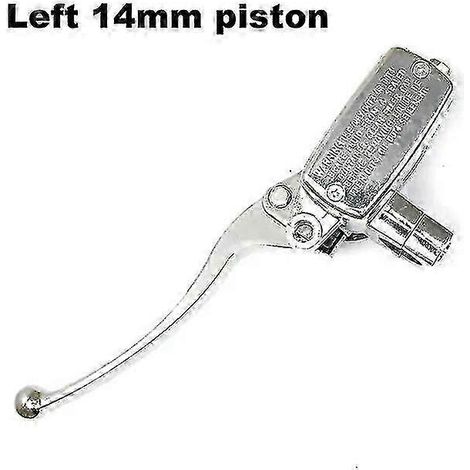 Maître-cylindre de frein et levier d'embrayage de 25 mm pour moto Suzuki Intruder 800 1500, Honda Valkyrie GL 1500 VT Shadow, Kawasaki Vulcan, système de freinage pour véhicule (gauche argenté 14) (1/5)