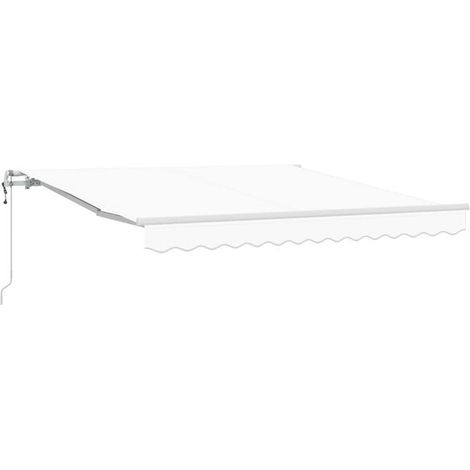Store banne électrique rétractable, blanc, 300 x 250 cm (1/5)