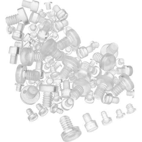 100 butées anti-collision pour meubles, protections transparentes (1/5)