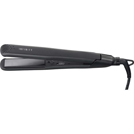 Plancha de pelo de 37 W, placas de cerámica, color negro (1/5)