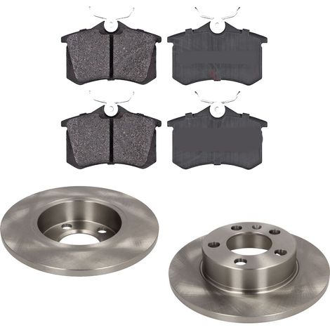 KIT FRENI POSTERIORI compatibile con VW POLO VI (AW1,BZ1) - DISCHI + PASTIGLIE OEM: P 85 020 / C4W000ABE , 16883 /SOSTITUZIONE DIRETTA/BASSA POLVERE/SILENZIOSO (1/5)