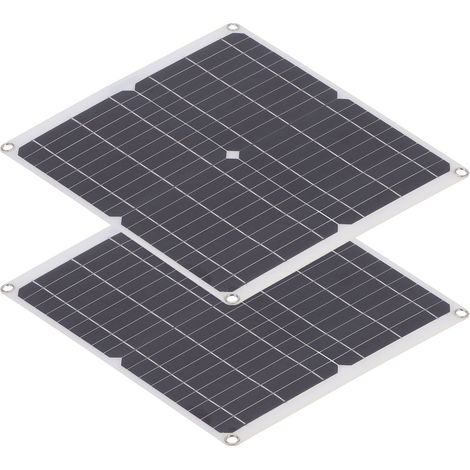 Kit solaire 25 W x 2 + contrôleur 60 A, module photovoltaïque 2 en 1, batterie de secours, panneau solaire 20 V (1/5)