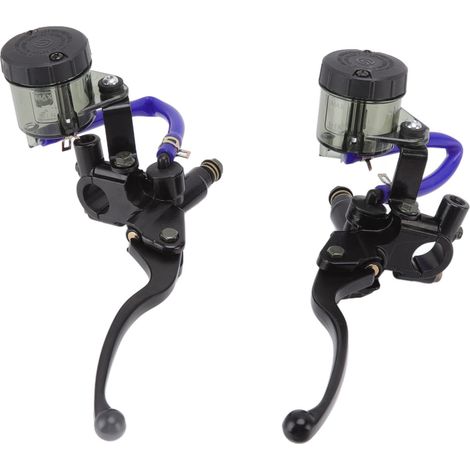 paire de leviers d'embrayage de maître-cylindre de frein accessoires de moto avec réservoir de remplacement pour Suzuki (1/4)