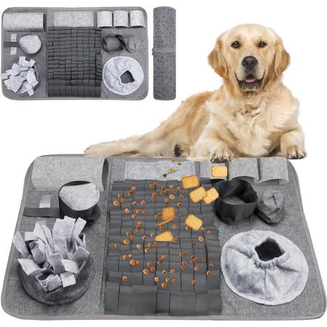 Alfombra olfativa para perros, alfombra de entrenamiento lavable, alfombra de alimentación, alfombra olfativa para perros, aromas, alfombra de entrenamiento contra el aburrimiento y para la estimulaci (1/5)
