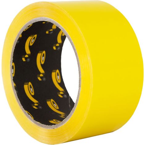 Nastro Adesivo per imballaggio acrilico colorato silenzioso in PPL - 66 mt x 50 mm - Packaging: 50mm x 66MT (12 Rotoli) - Colore: Giallo (1/3)
