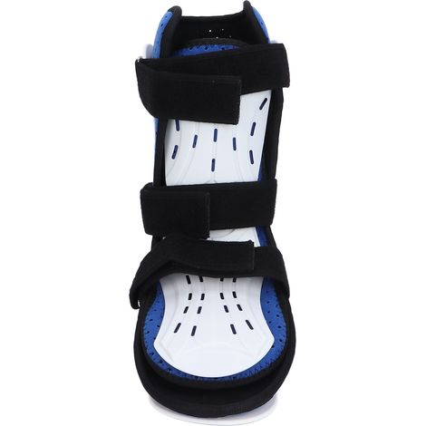 Attelle courte fracture cheville pied tombant AFO orthèse avec plaque protection avant pour entorse, fracture et blessure pied gauche. (1/5)